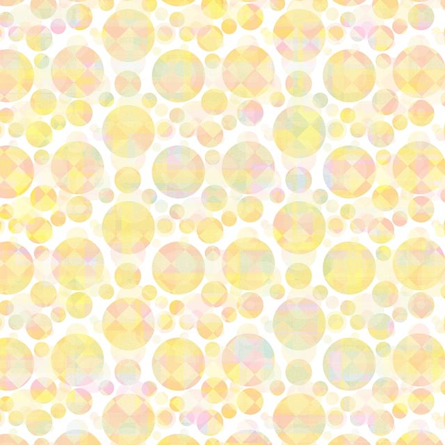 Punkte, Kreise, Gelber Hintergrund