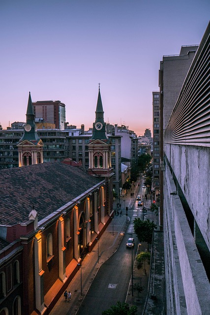Sonnenuntergang, Stadt, Architektur