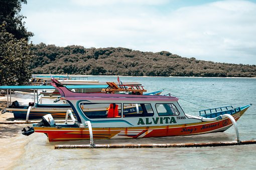 Lombok, Indonesien, Boot, Urlaub, Sommer