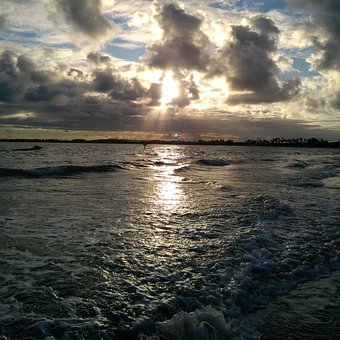 Dämmerung Am Strand, Brasilien, Strand