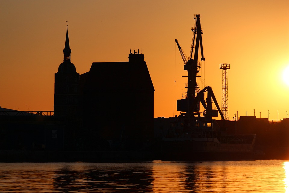 Stralsund Napnyugta Menny Esti - Ingyenes fotó a Pixabay-en