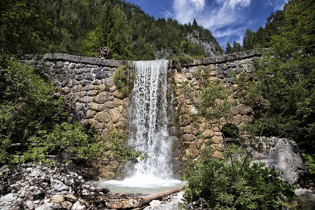 Watefalls, Wasser, Himmel, Natur, Wolken