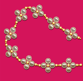 Collar De Perlas, Perlas, Cadena