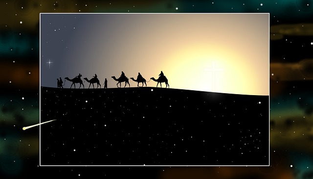 Free magi jesus bible illustration