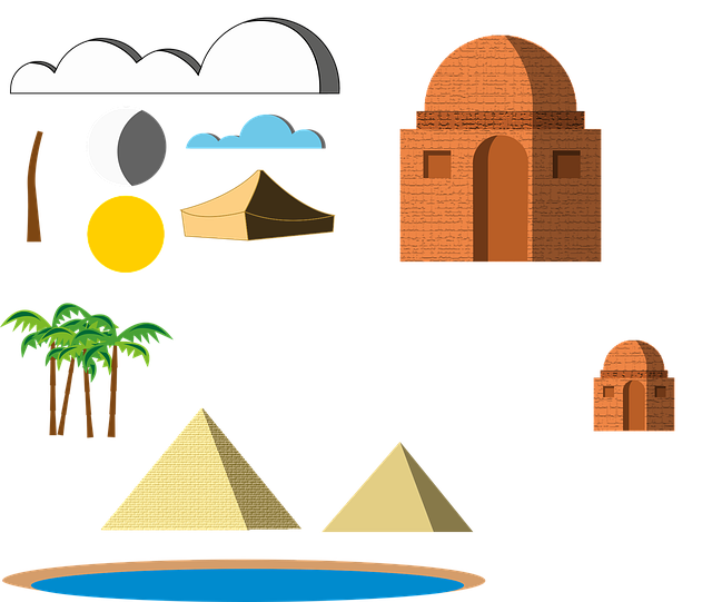 Desierto, Oasis, Sahara, Palmeras