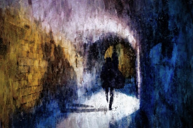 Free tunnel arch walkway illustration