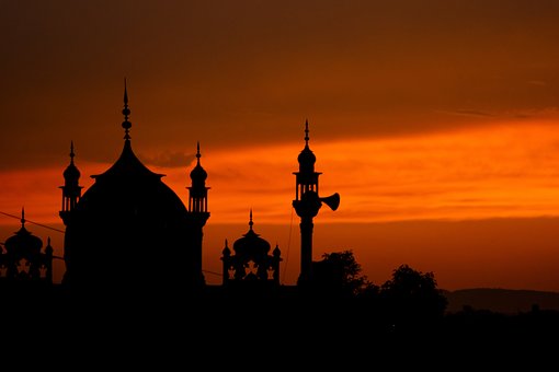 Moske, Silhuet, Islam, Muslim, Bøn