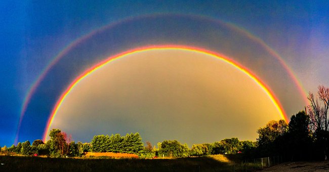 Free Rainbow Blue photo and picture