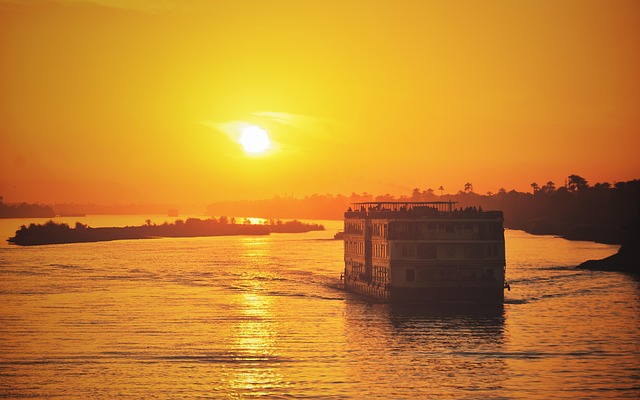 Free Sunset River photo and picture