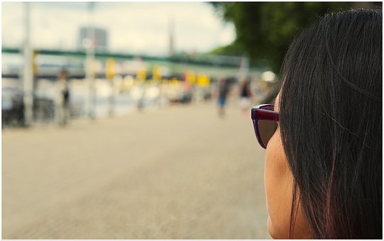 Sommer, Udsigt, Solbriller, Asien
