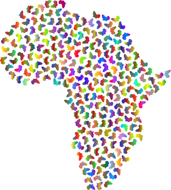 Afrika, Fraktal, Karte, Kontinent