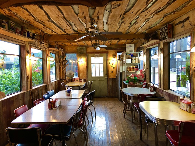 Cafe, Lebensmittel, Restaurant, Land
