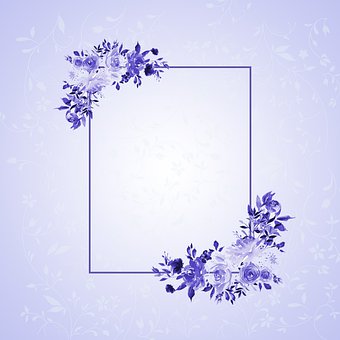 Ramme, Blomsterramme, Banner, Invitation