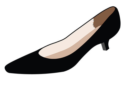 Zapato, Negro, Pisos, Tacón Bajo
