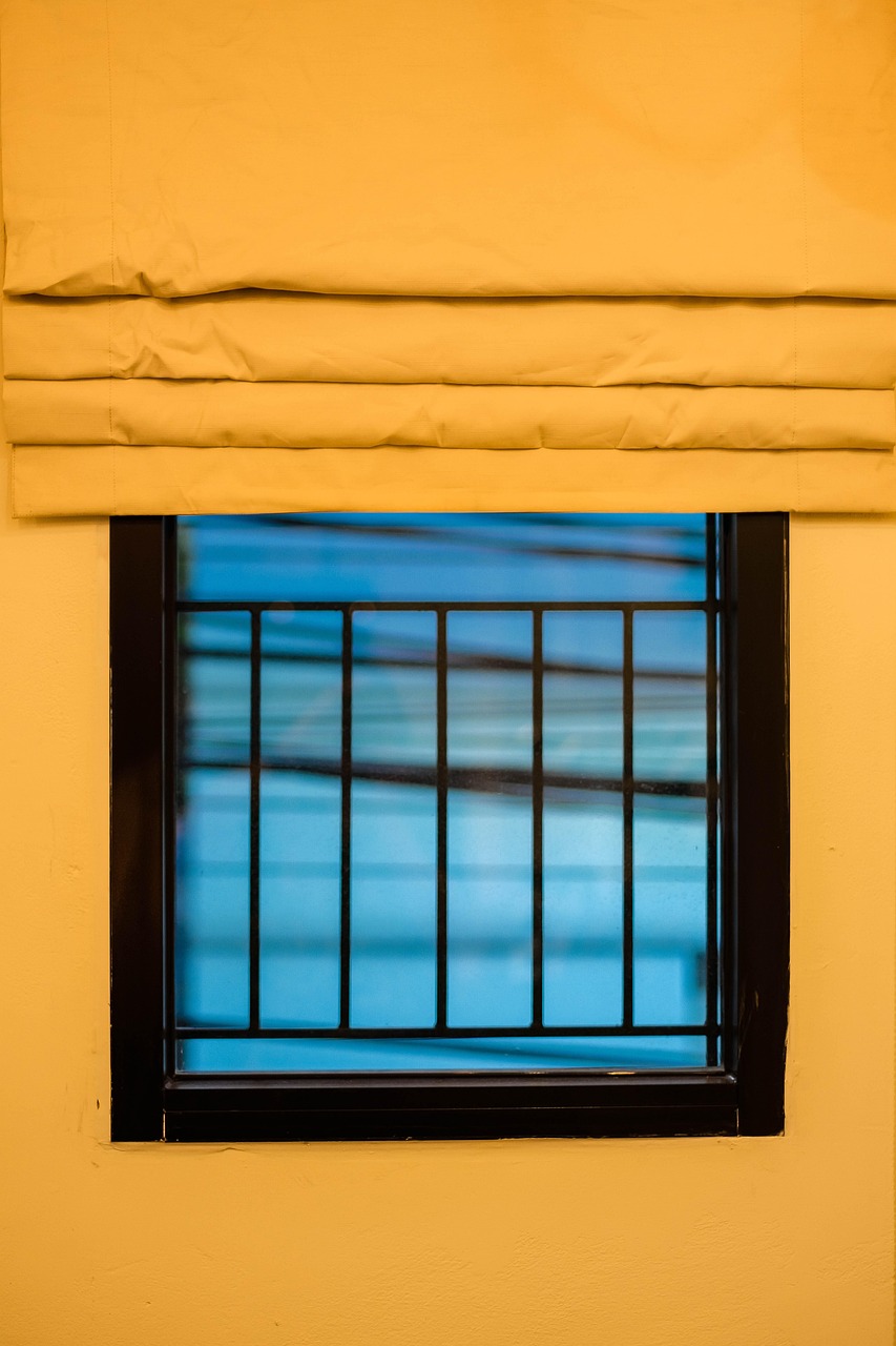 Window View Orange Window Orange Light Blue - Free photo on Pixabay