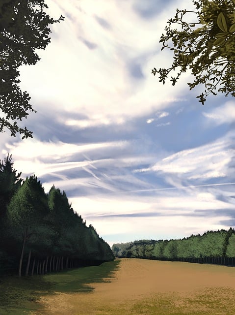 Landskab, Træer, Natur, Jord, Himmel