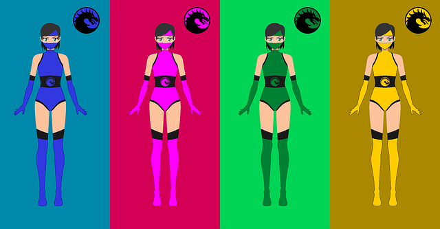 Free anime cosplay models illustration