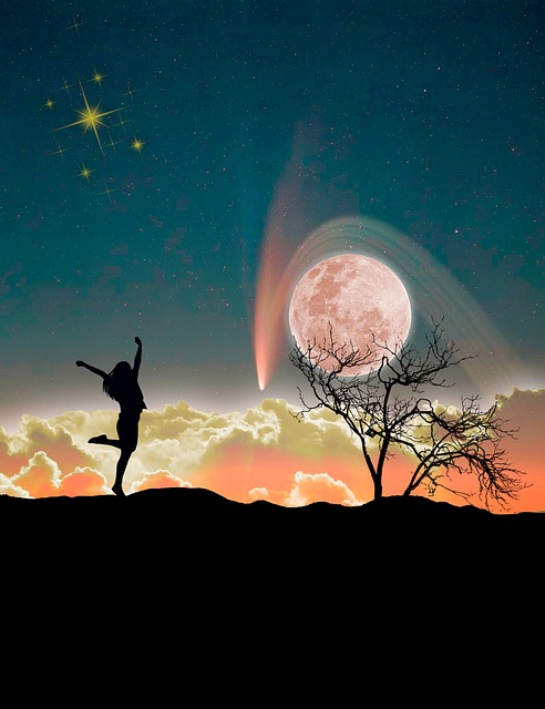 Noite, Senhora, Lua, Estrelas