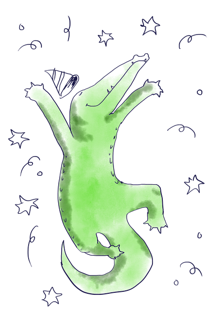 Free Crocodile Drawing illustration and picture