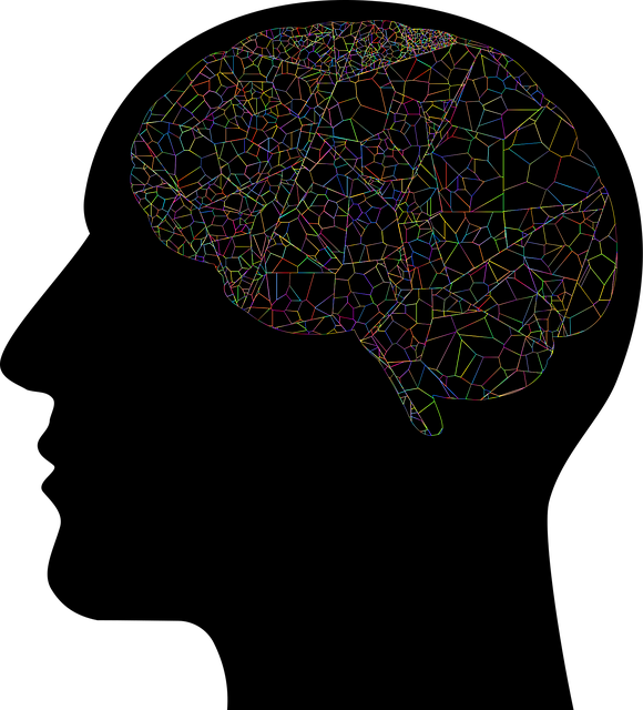 Free man brain think vector