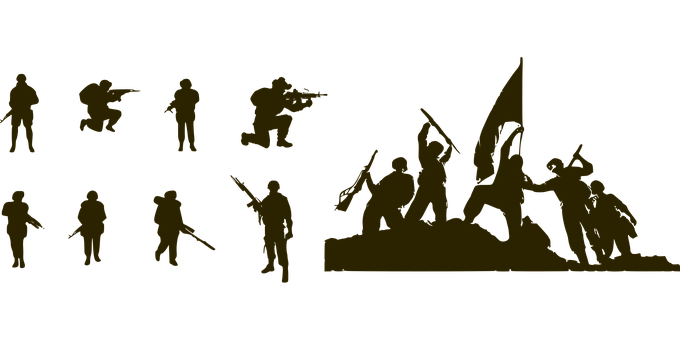 Soldado, Armas, Militares