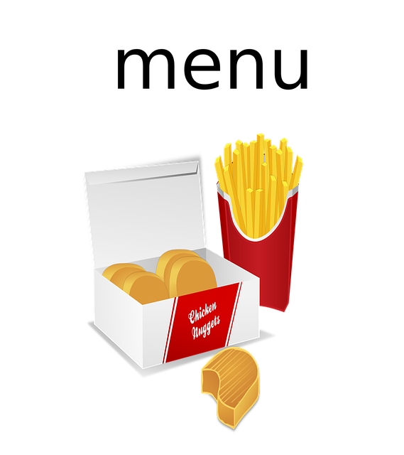 Free Menu Fries illustration and picture