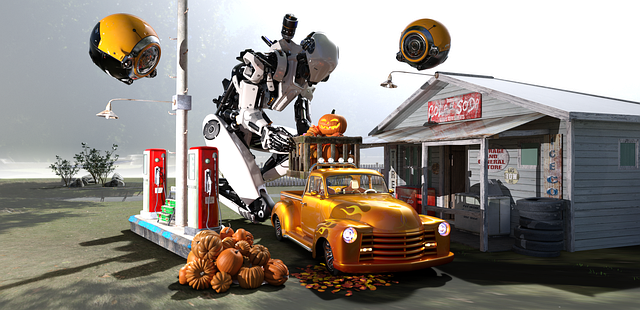 Robot, Robotica, Pompoen