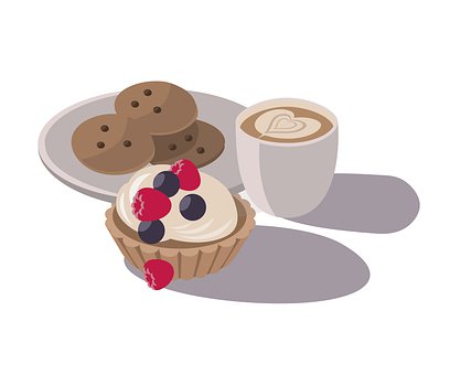 Kaffee, Frühstück, Morgen, Kuchen