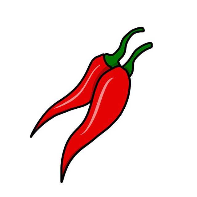 Free chilli pepper spicy illustration