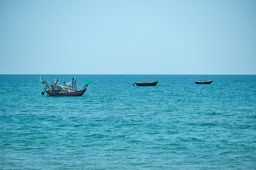 Meer, Strand, Boot, Fischer