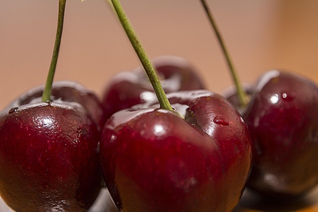 Cerezas, Rojo, Cereza, Comida, Frutas