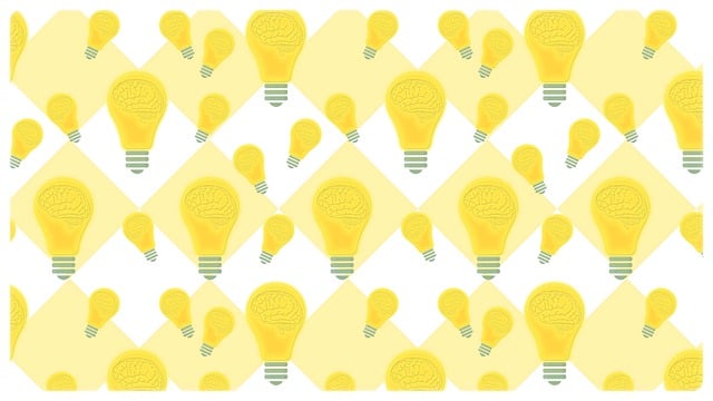 Free brain mind light bulb illustration