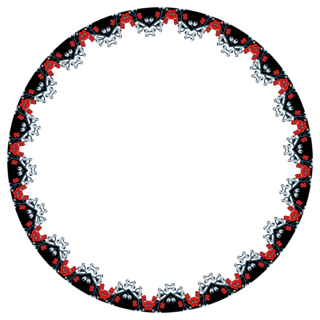 Free round circle frame illustration