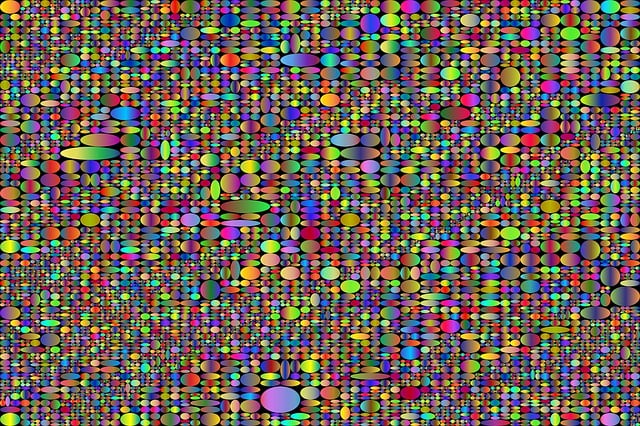 Free pattern rainbow psychedelic vector
