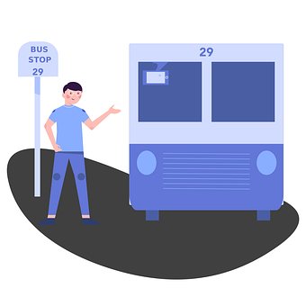 Bus, Hold Op, Mand, Transportere