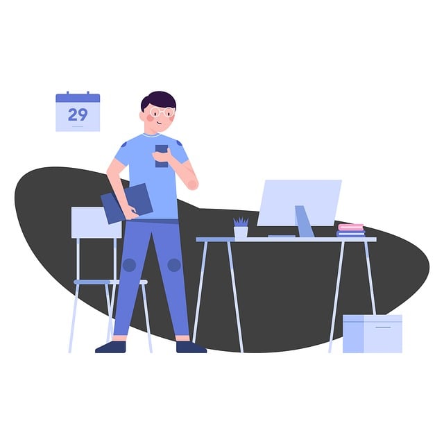 Free man person cellphone vector