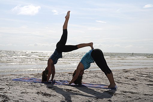 Free Yoga Beach photo and picture