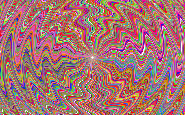 Free psychedelic nature waves vector