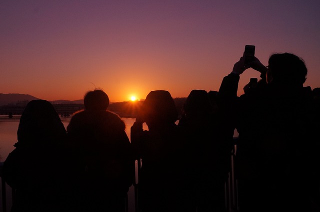 Free Sunrise Silhouettes photo and picture