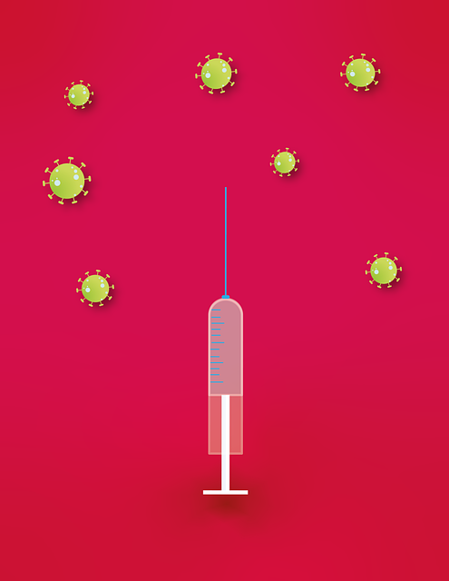 Free vaccination virus corona illustration