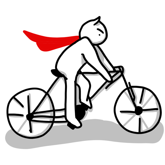 Free cycle cycling bike illustration