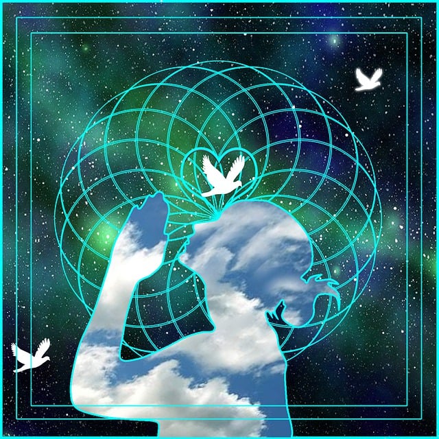 Free silhouette divine woman illustration
