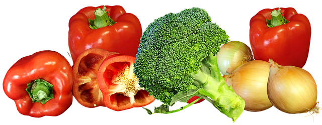 Free vegetables onion capsicum illustration