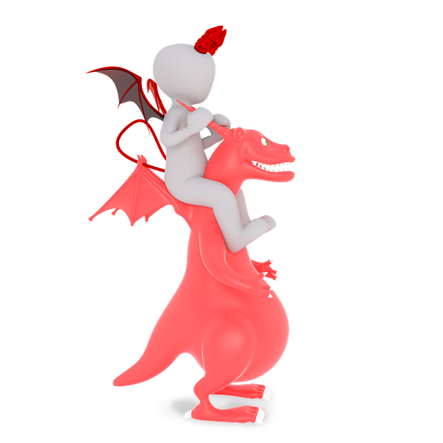 Free devil dragons red illustration