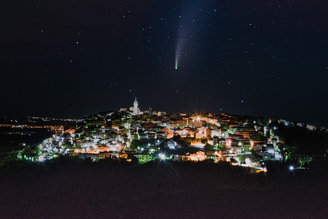 Cometa, Neowise, País, Molise, Cielo