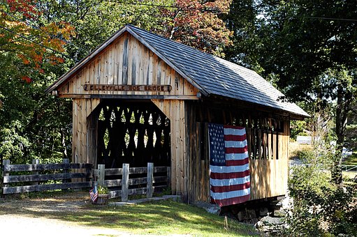 Free Covered Bridge Landscape photo and picture