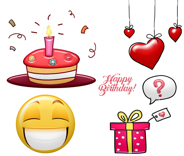 Free holiday love gifts illustration