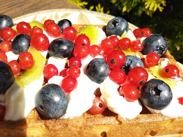 Free Waffles Dessert photo and picture