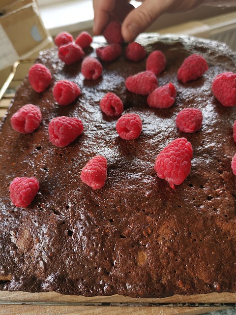 Free Cake Raspberries photo and picture