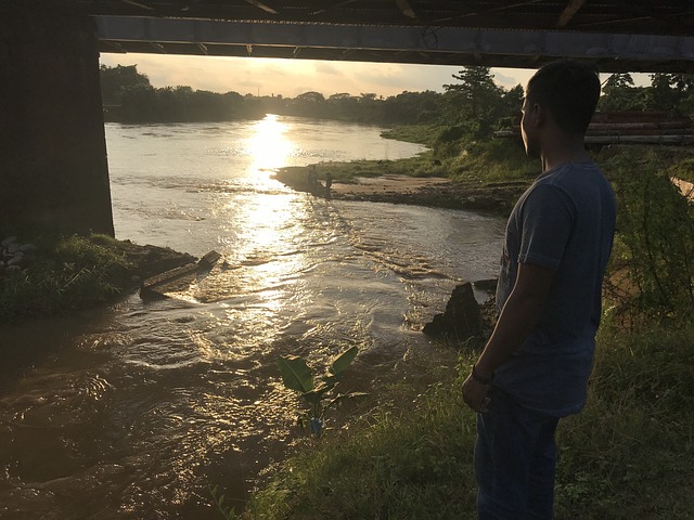 Free Sunset River photo and picture